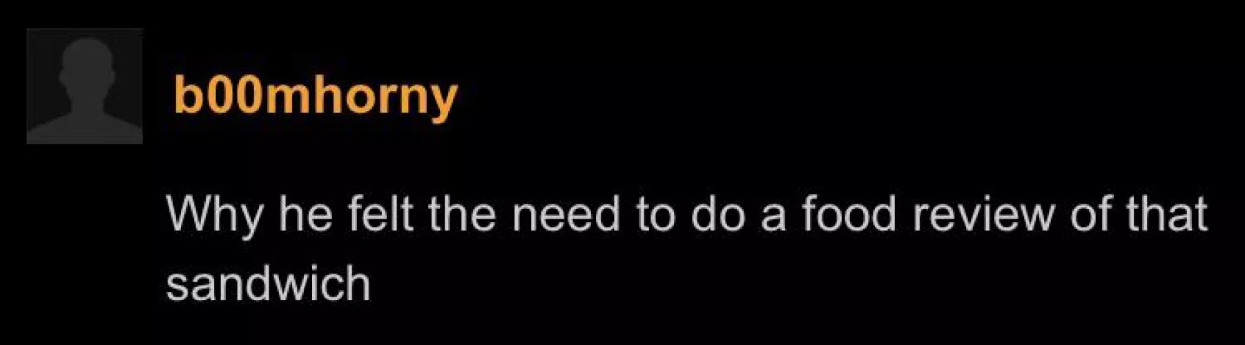 Pornhub as food reviews now