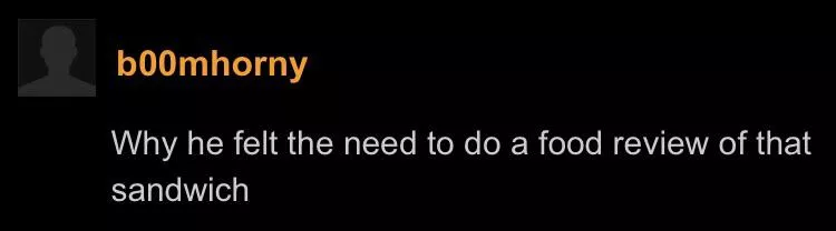 Pornhub as food reviews now