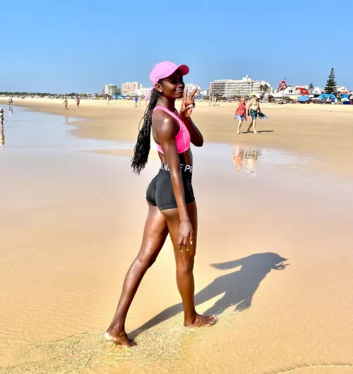 Portuguese long jumper Evelise Veiga