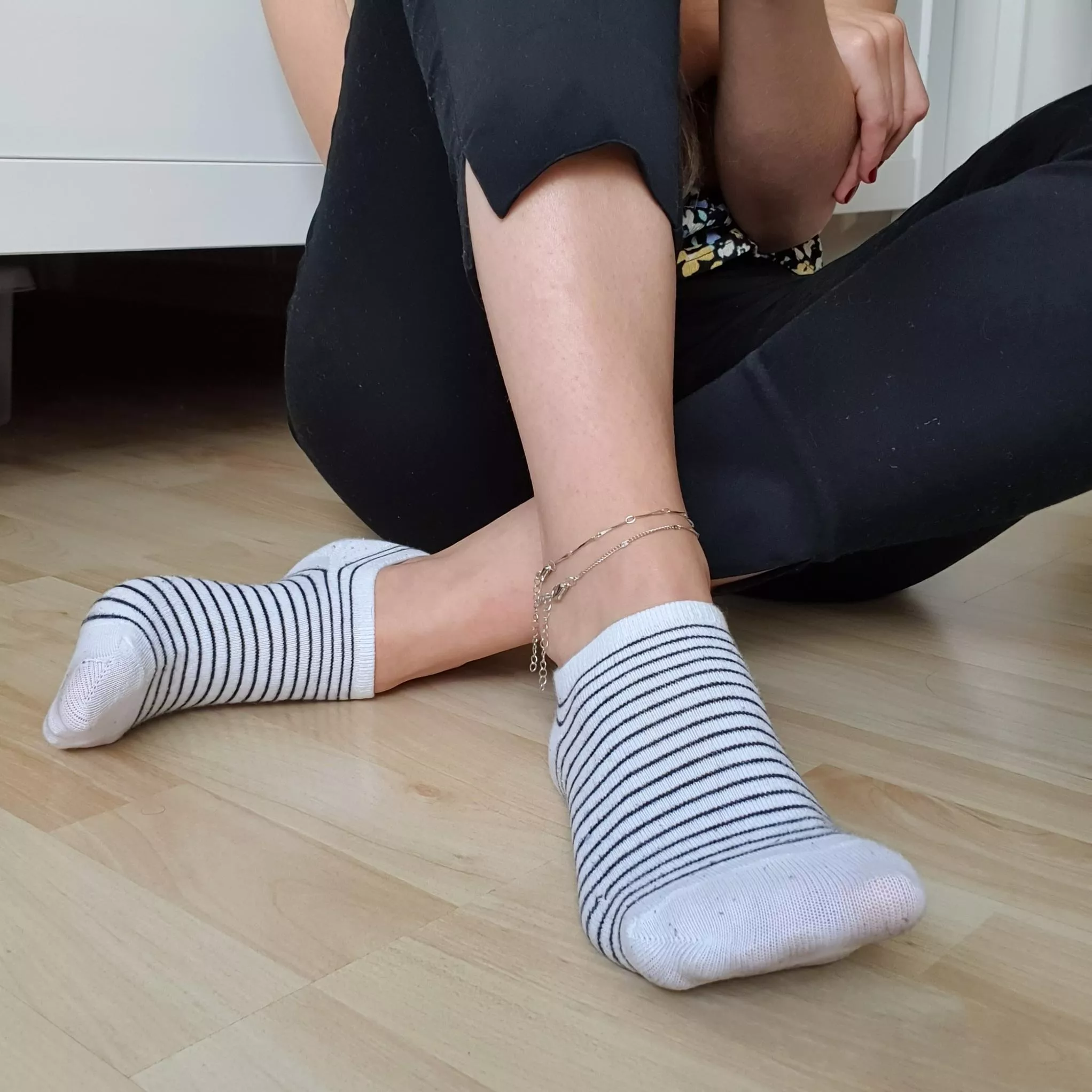 Posing a bit in my striped socks today :) Posing a bit in my striped socks today :)