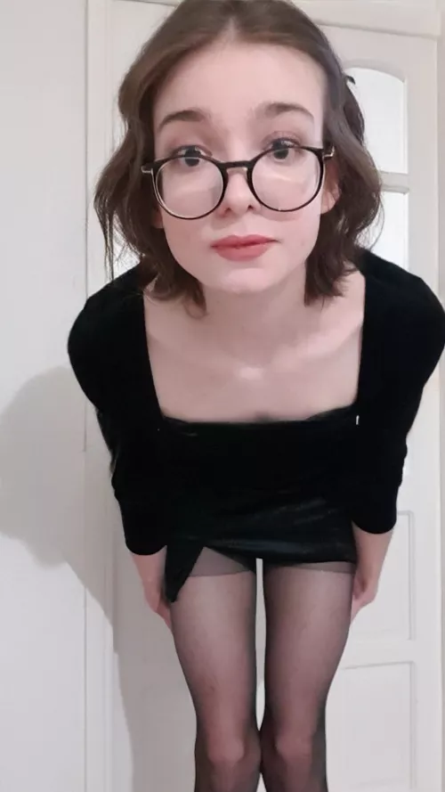 Posing with the cutest dress ever