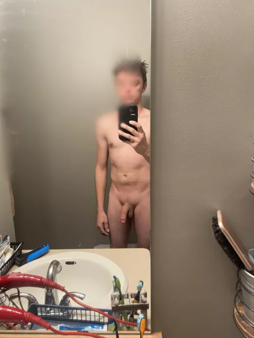 Post shower, fresh shave