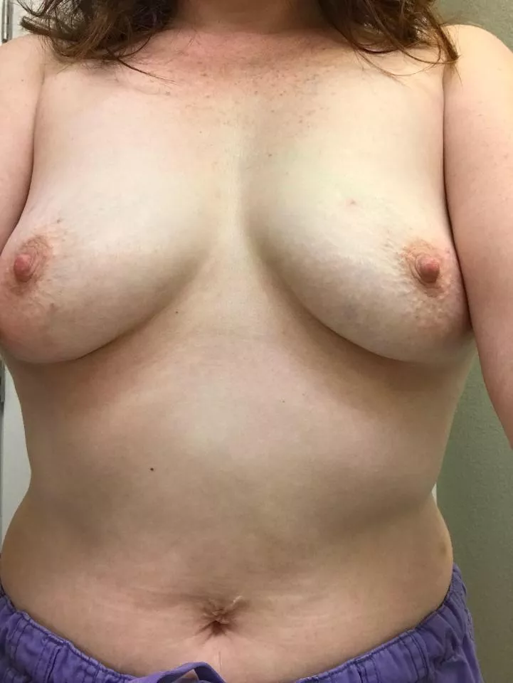 Post work strip, take off the bottoms?