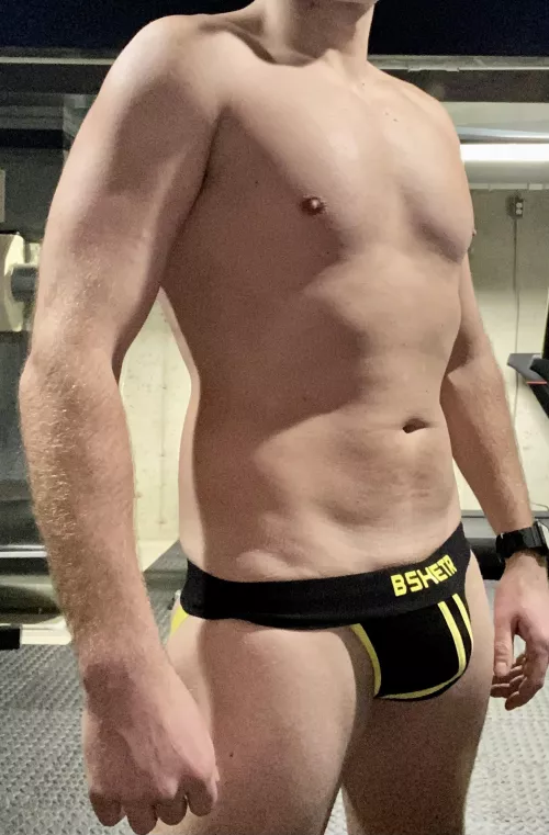 Post workout jock strap bulge?