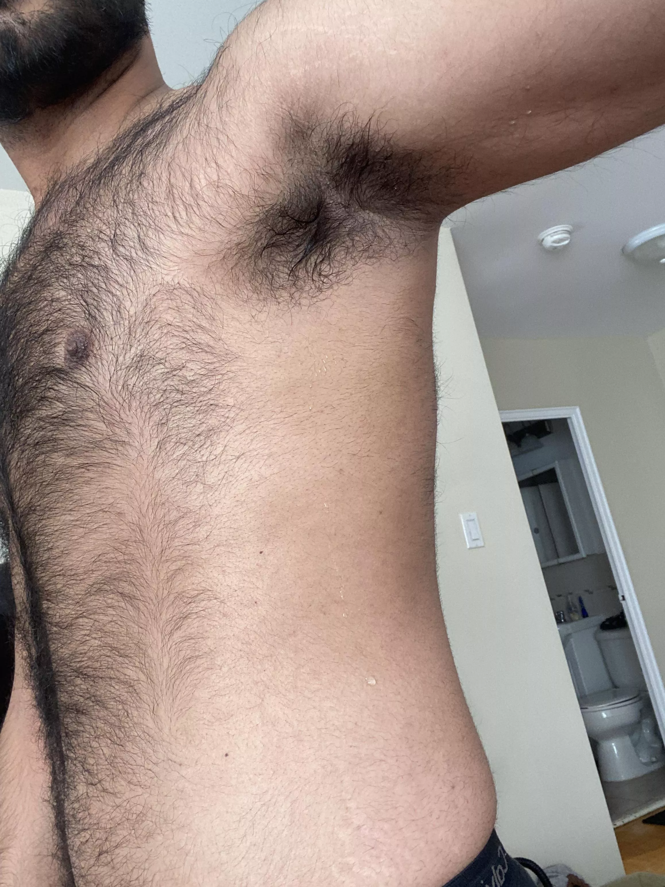 Post workout, literally dripping 💦