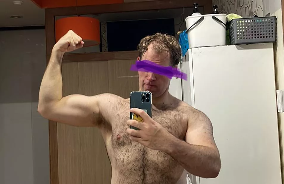 Post workout sweaty pits