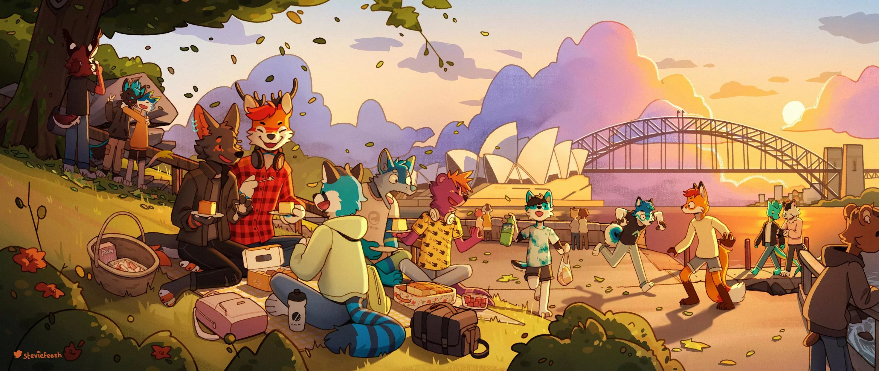 Post-Lockdown group piece (Art by Steviefeesh)