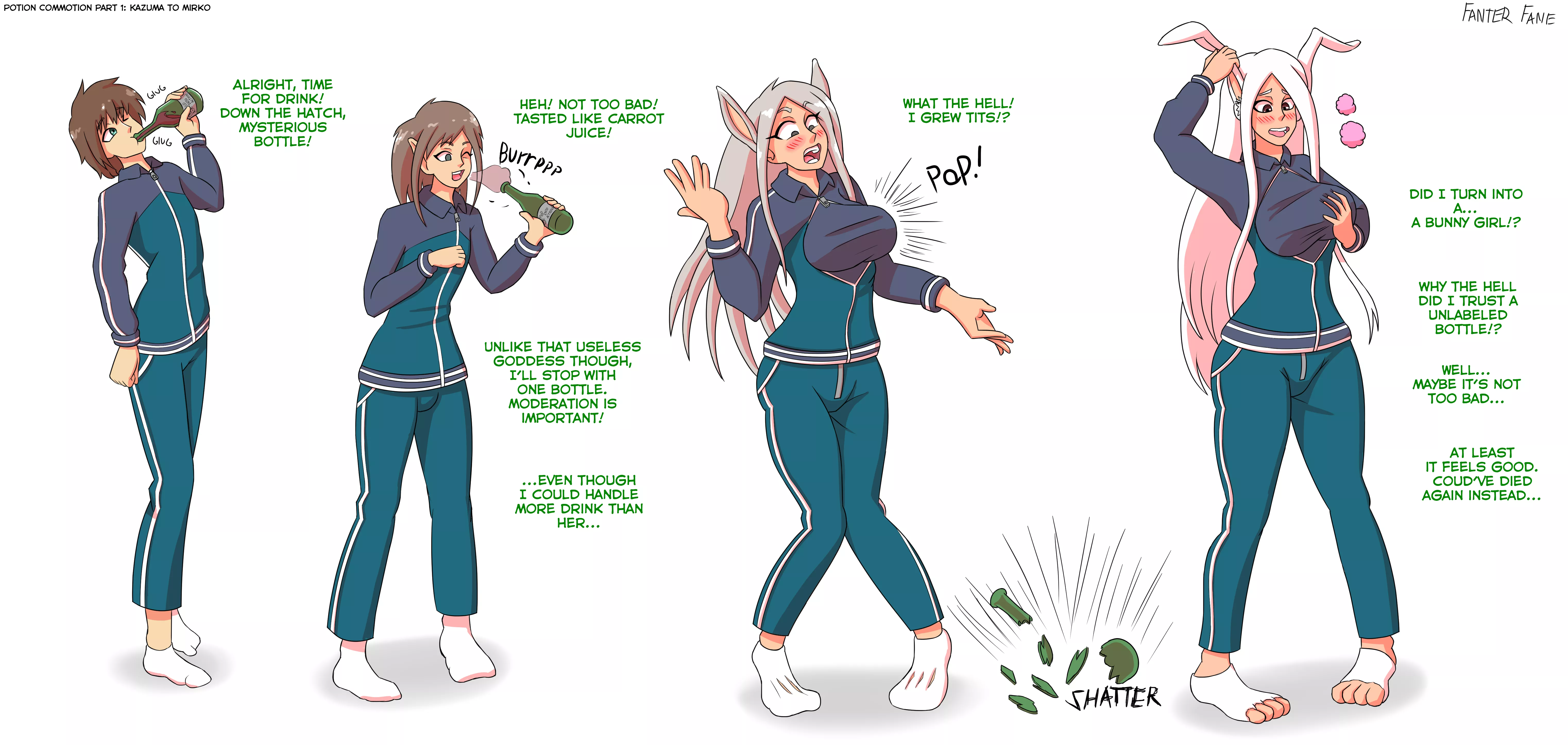 Potion Commotion 1 by FanterFane (MTF/TG, Bunnygirl)