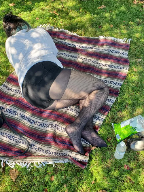 POV I noticed you keep looking at my nylon soles so I ask if you wanna take pictures.