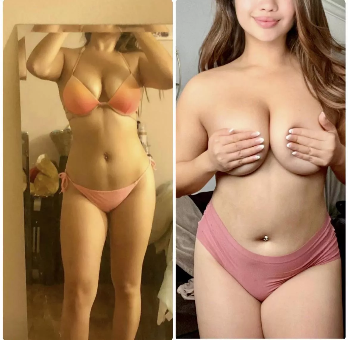 Pre & Post Pandemic 😭 my thighs now rub…