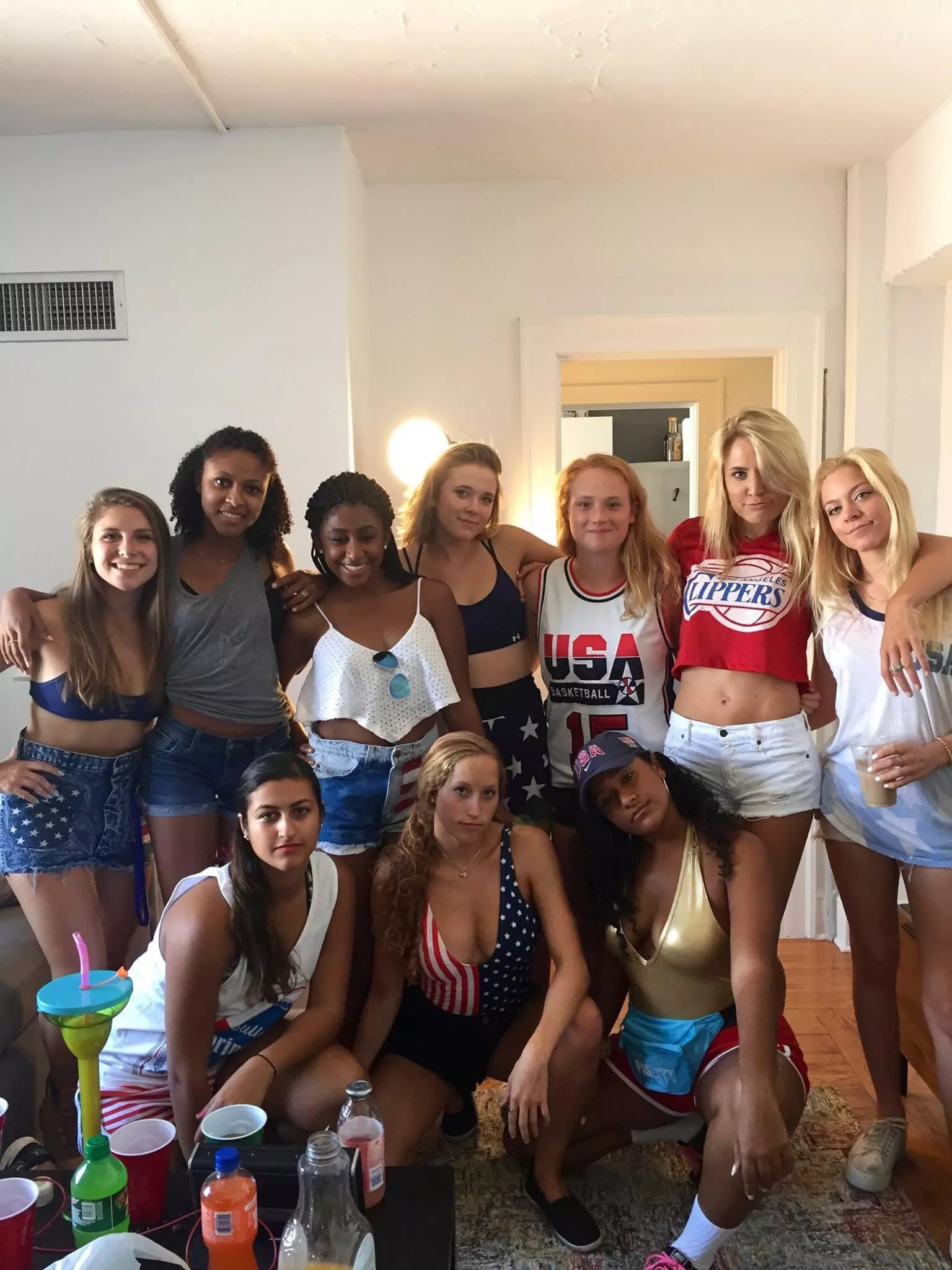 Pregame [10] Front row is 8-10