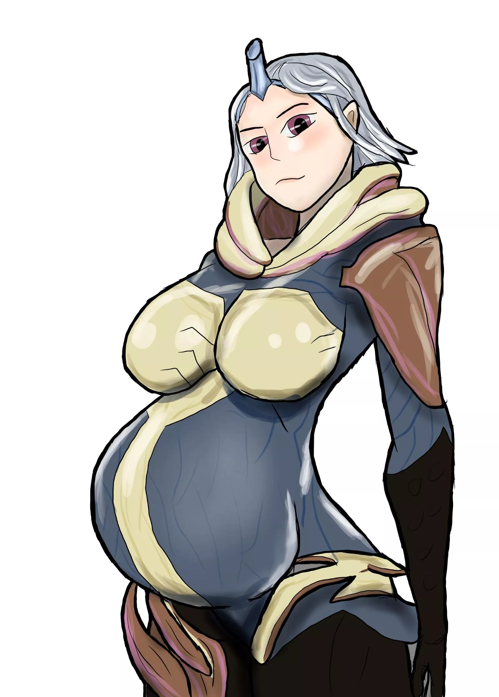 Pregnant Saryn - Warframe - Art by me