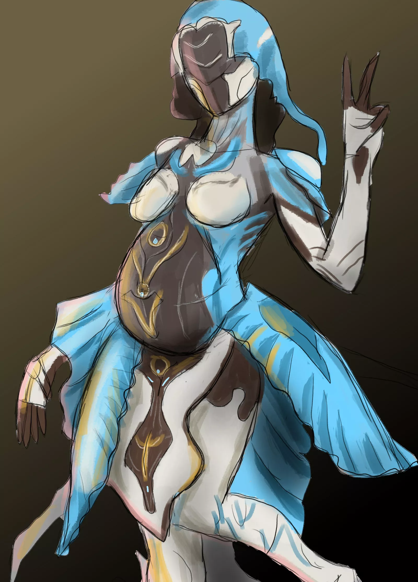 Pregnant Yareli - Warframe - by me