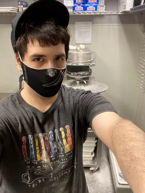 Pressing dough