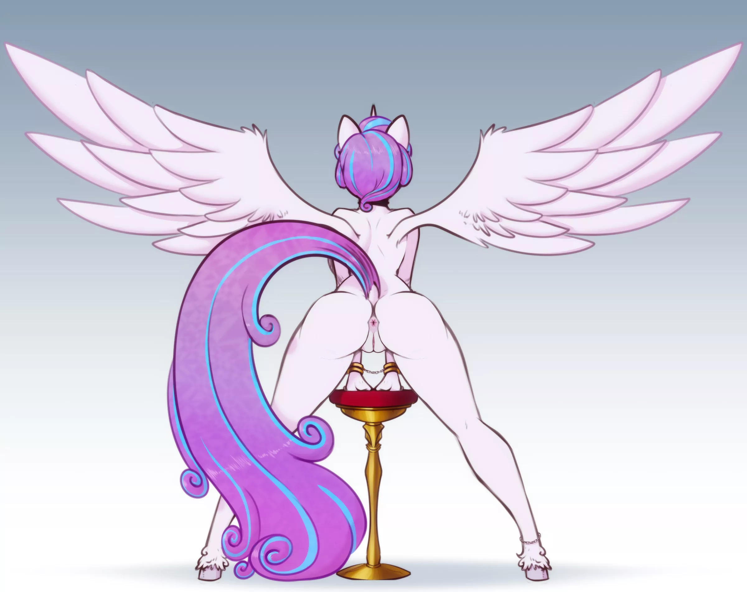 Princess Flurry Heart is glad to see you (art by scorpdk)