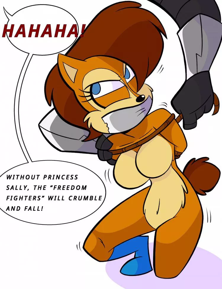 Princess Sally In Distress (Artist:Tempson) Princess Sally In Distress (Artist:Tempson)