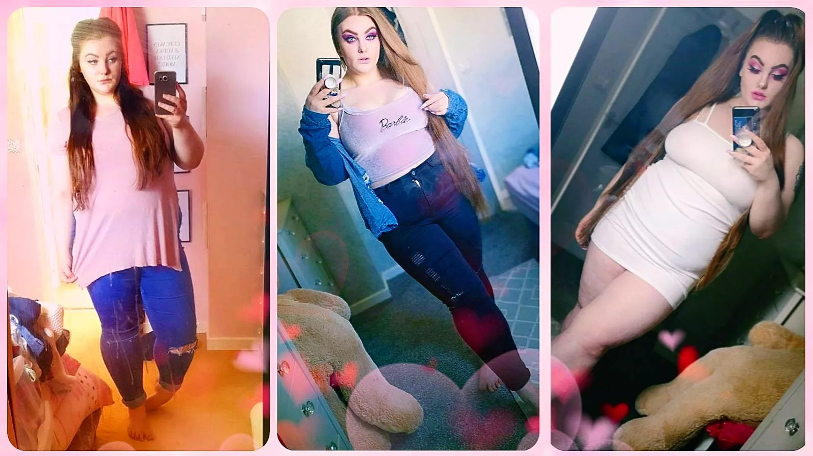 progress so far! lip fillers over 2 stone loss new wardrobe new nails new make up still lots more progress to come