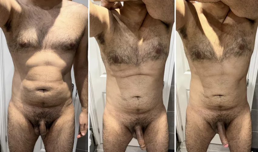 Progression from soft to hard to foreskin pulled back