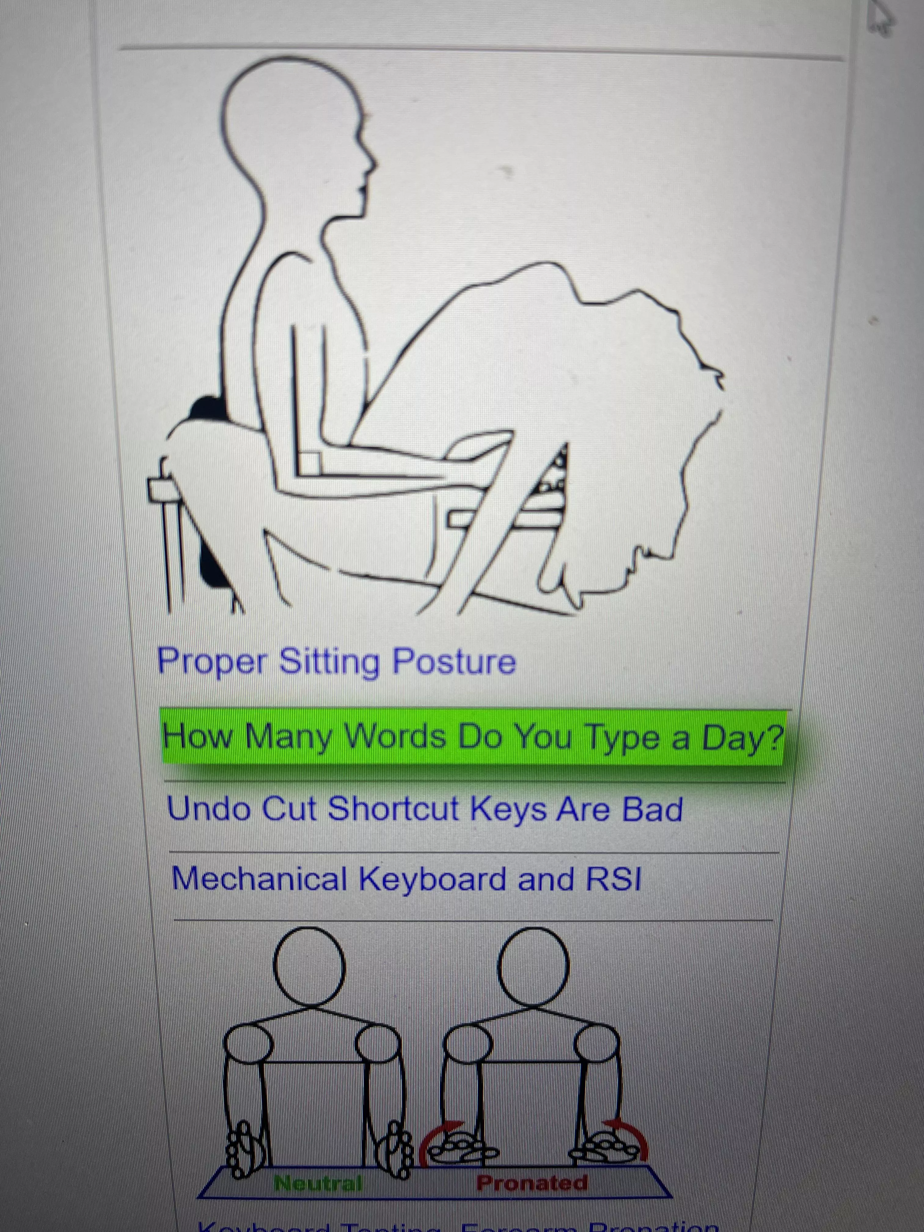 Proper Sitting Posture