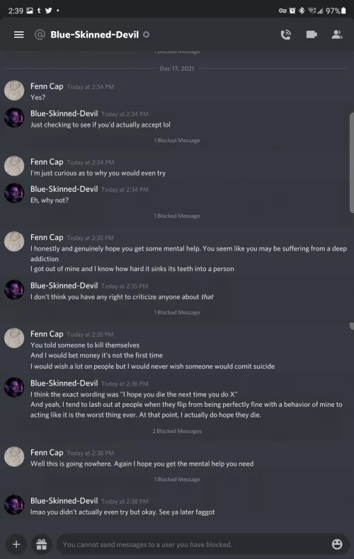 PSA! beware of discord inflation predator. Has encouraged suicide and harrases anyone he messages.