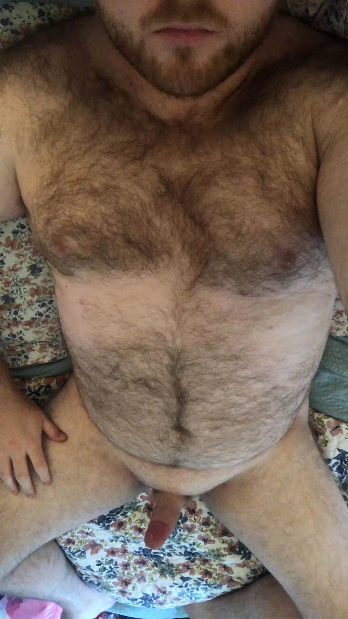 Pubes: blonde, Chest hair: black, Beard: red 😈