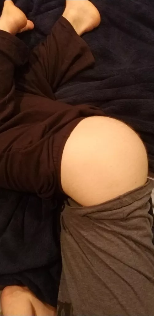 Pull them down just enough.