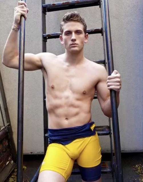 “Pulled down singlet” …