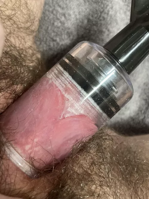 pumping for the first time… love it so far 🥵