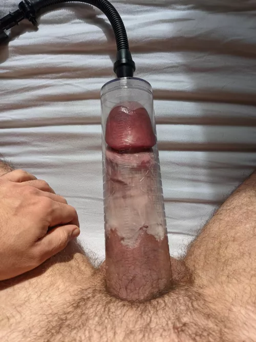 Pumping my cock