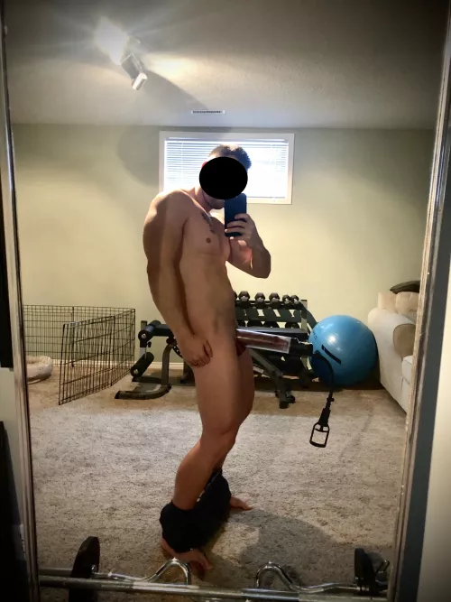 Pumping My Massive Cock