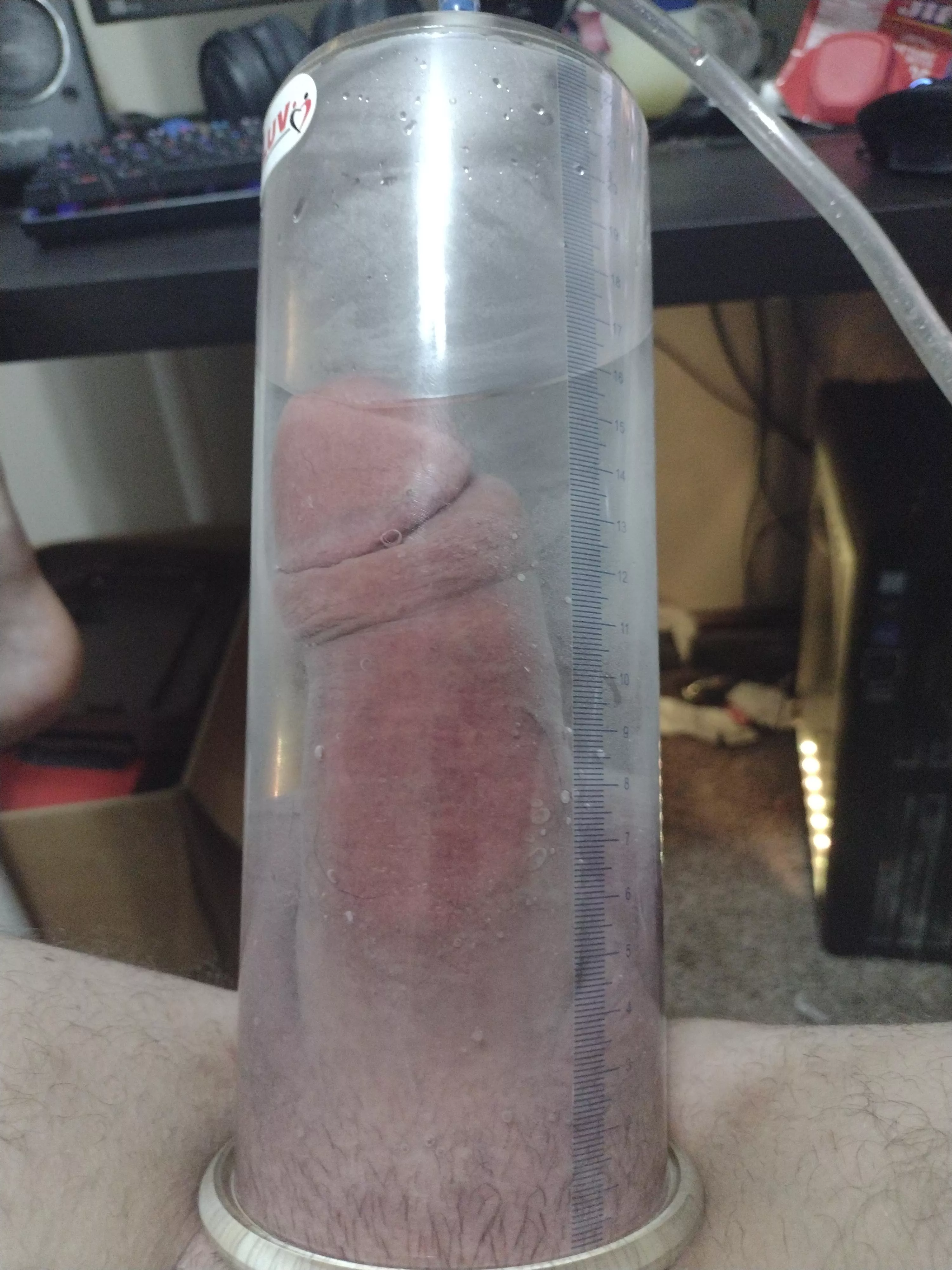 Pumping the cock and balls tonight