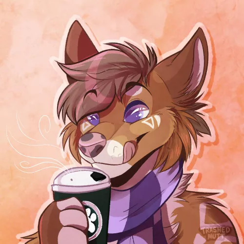 Pumpkin Spice 🎃 (art by me - trashedmutt on Twitter)