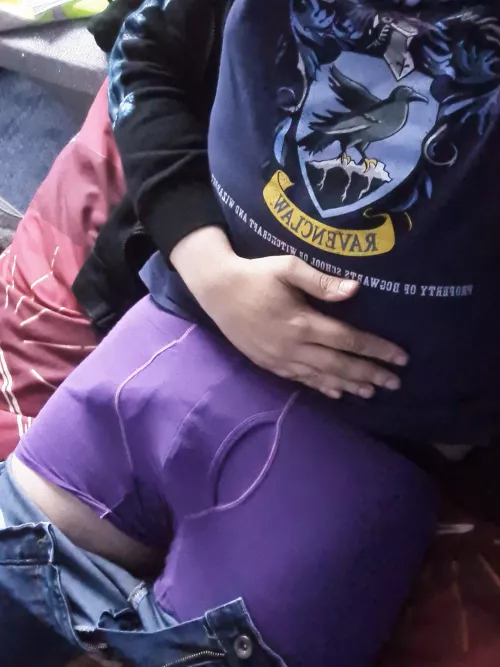 Purple outline