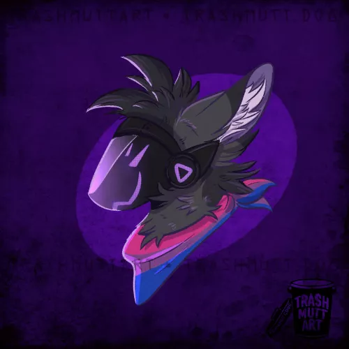 Purple Protogen ✨ (art by me - TrashmuttArt on Twitter)
