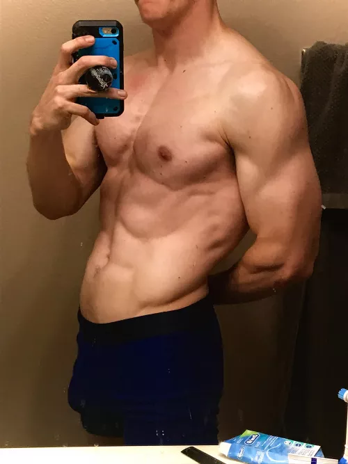 Push workout really got me feeling myself 💦