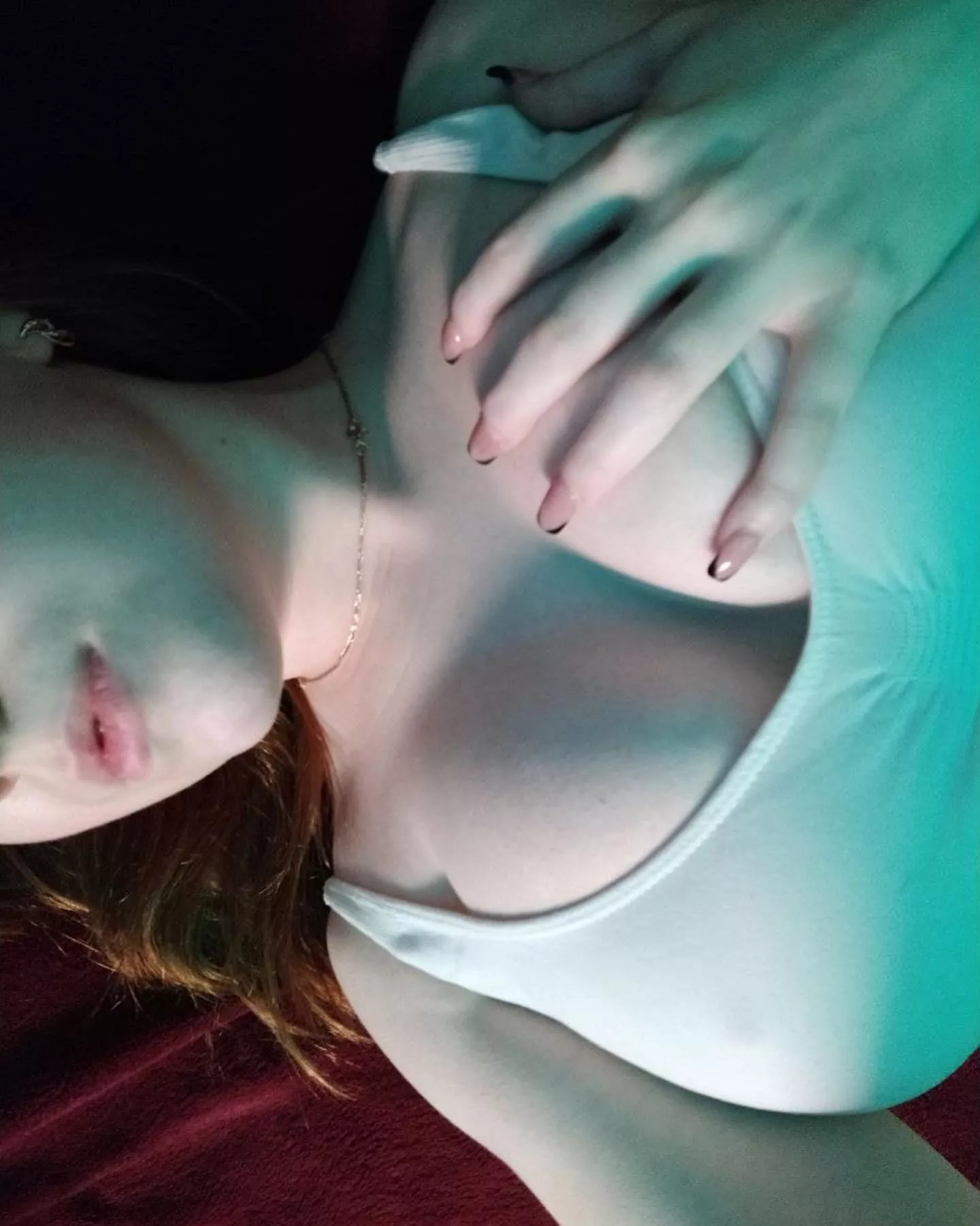 Put your dick between my 18 year old tits?