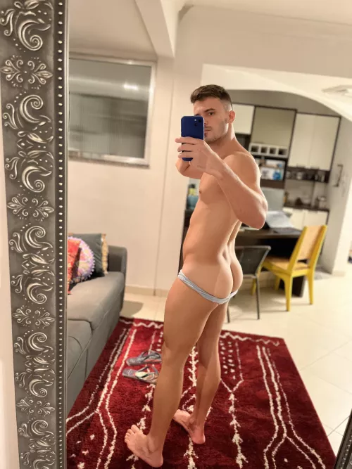 Put your face between them.