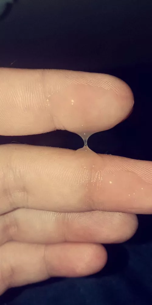 Pygeum seems to working 💦💦 woke up with this under my hood and I had to taste it 😈