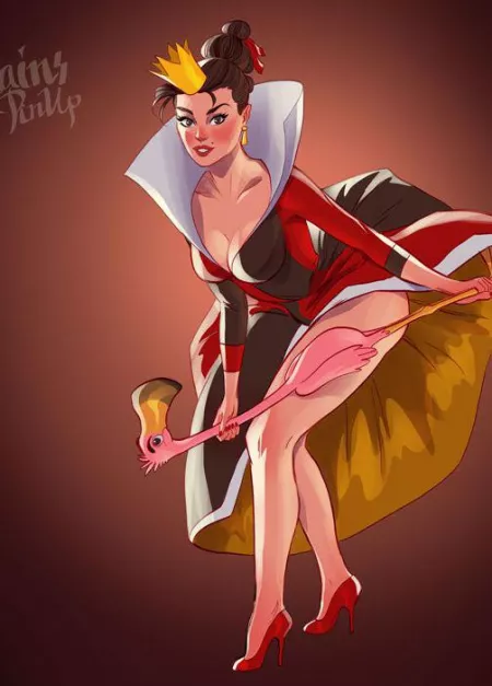 Queen of Hearts Pin-Up (Tarusov) [Alice in Wonderland]