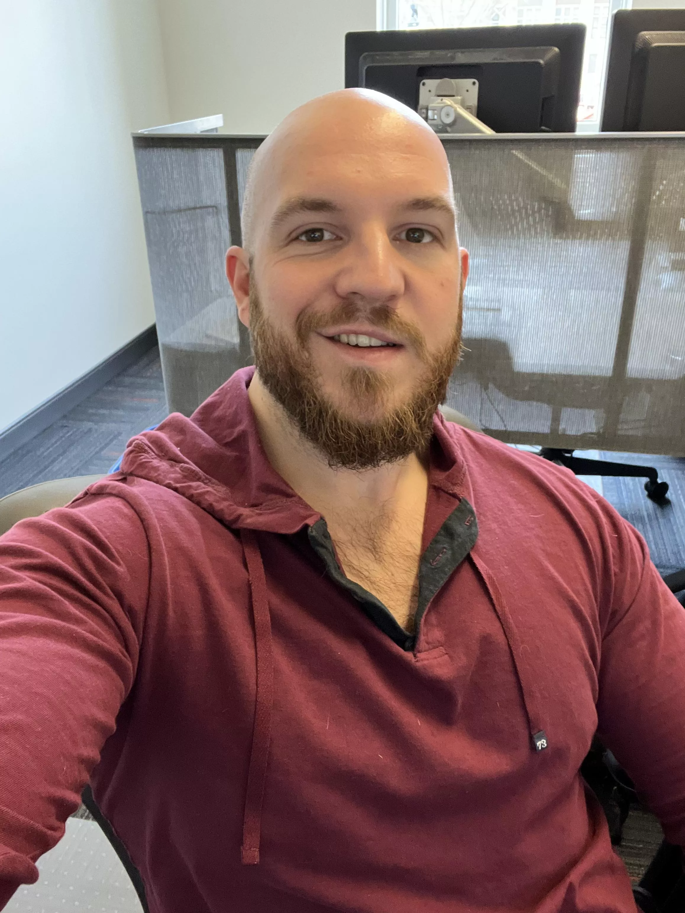 Quick mid-work selfie, just need to make it through 2 more hours! Quick mid-work selfie, just need to make it through 2 more hours!