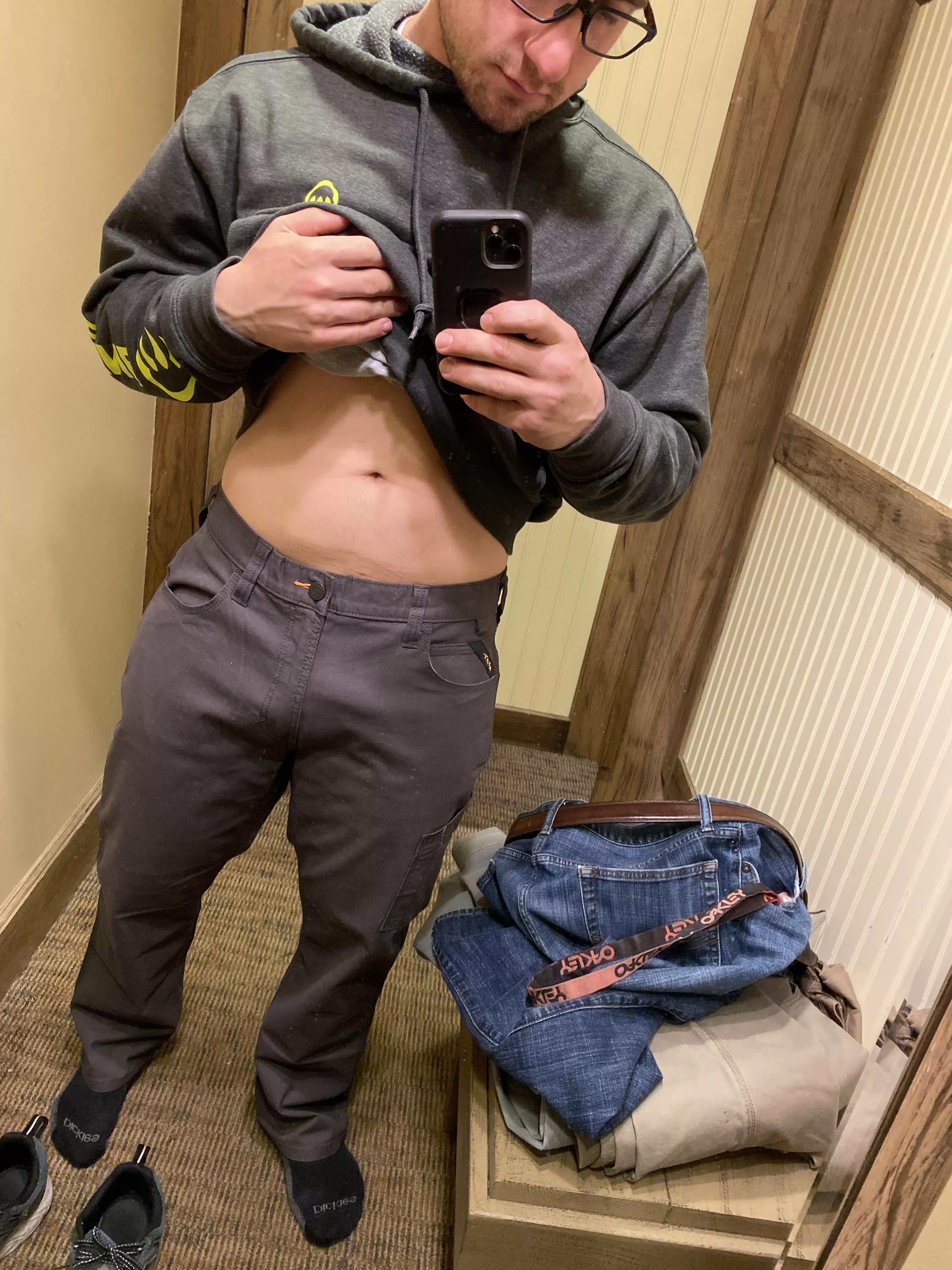 Quick pic in the fitting room.