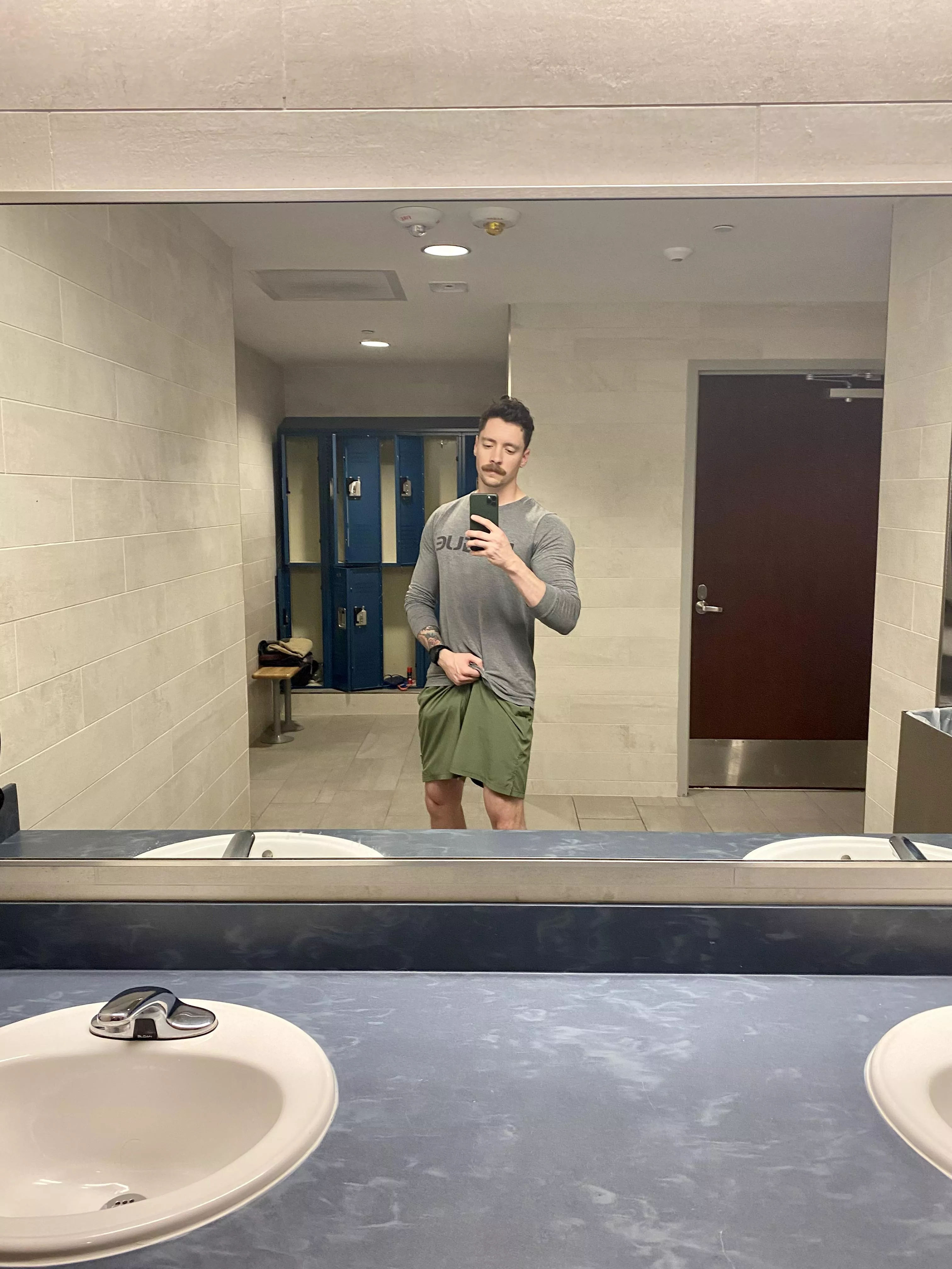 Quick shot in the gym locker room