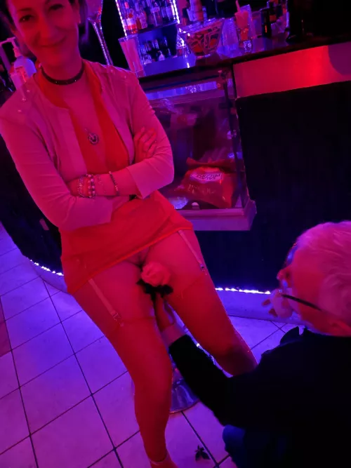 quietly sitting at the bar I receive an unexpected gift