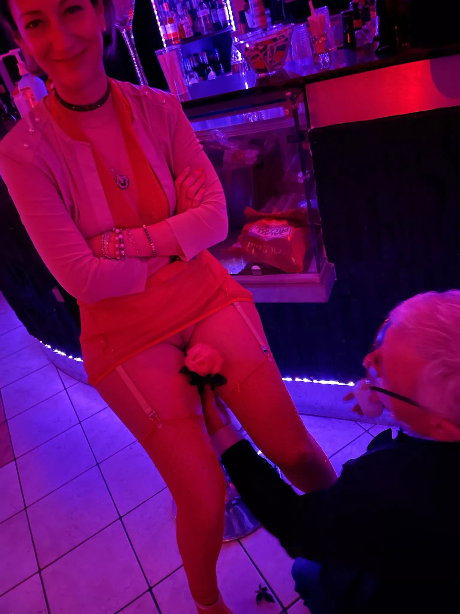 quietly sitting at the bar I receive an unexpected gift