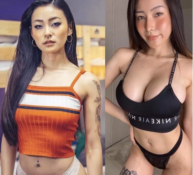 Rae Lli Black - before and after