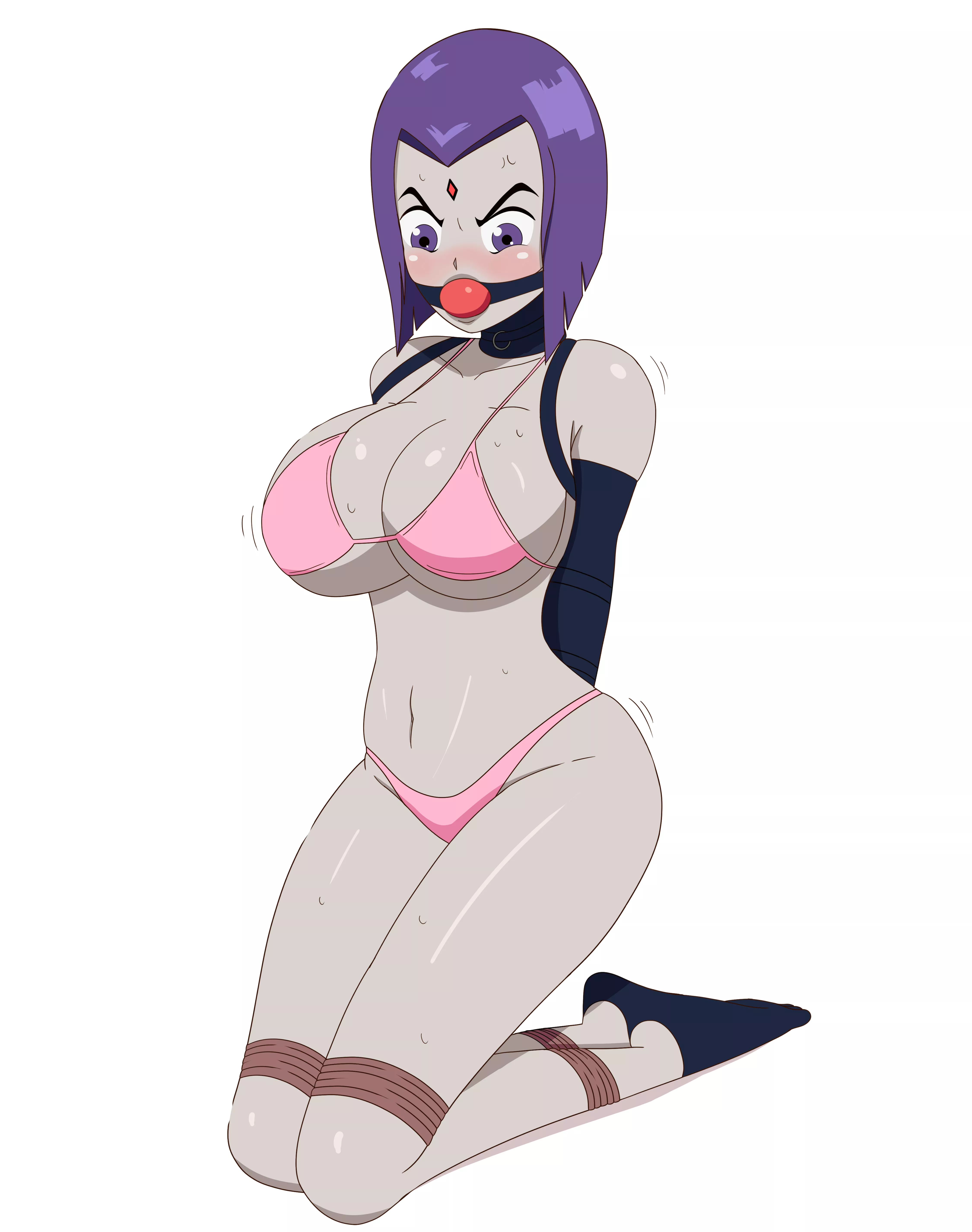 Raven from Teen Titans bound (art by me) hope you like it