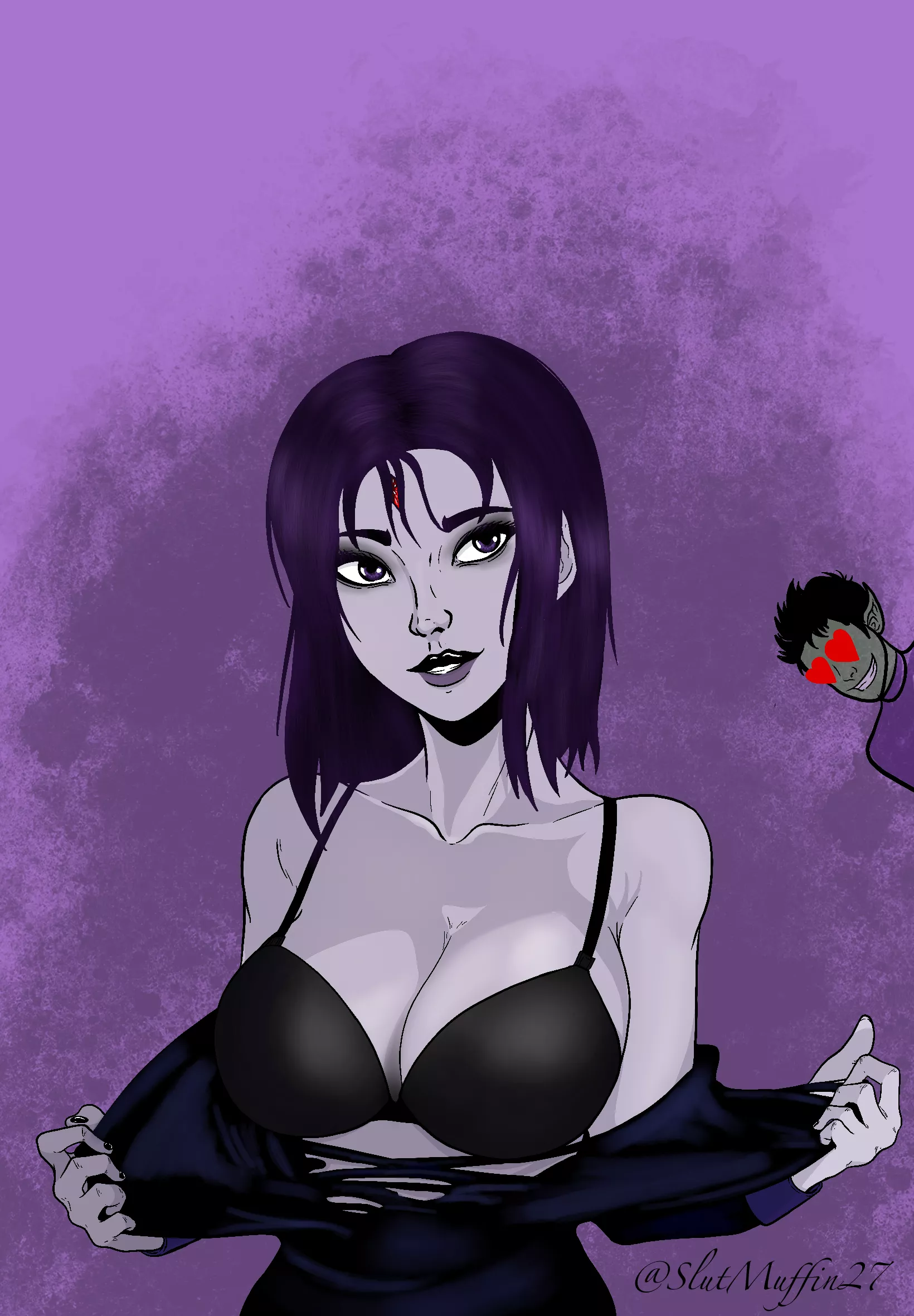 Raven Removing her Suit from a long day (SlutMuffin27)