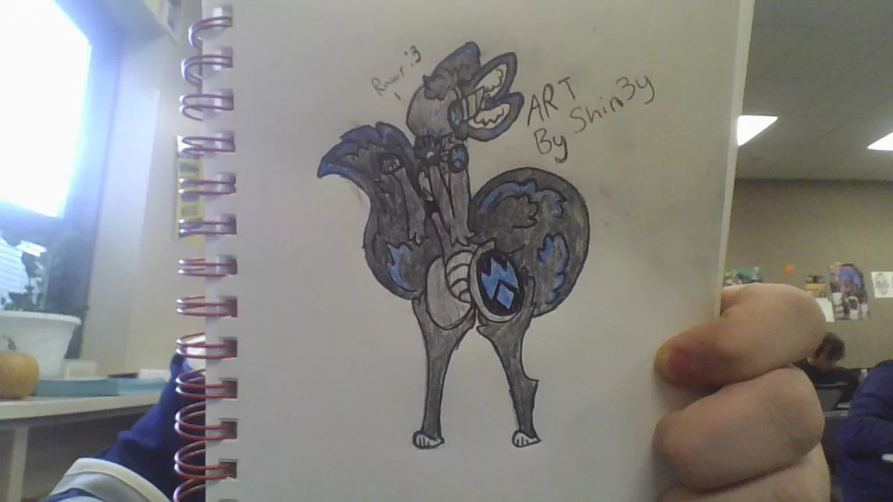 Rawr :3 (art by me) I NEED TO STOP DOING THESE AT SCHOOL