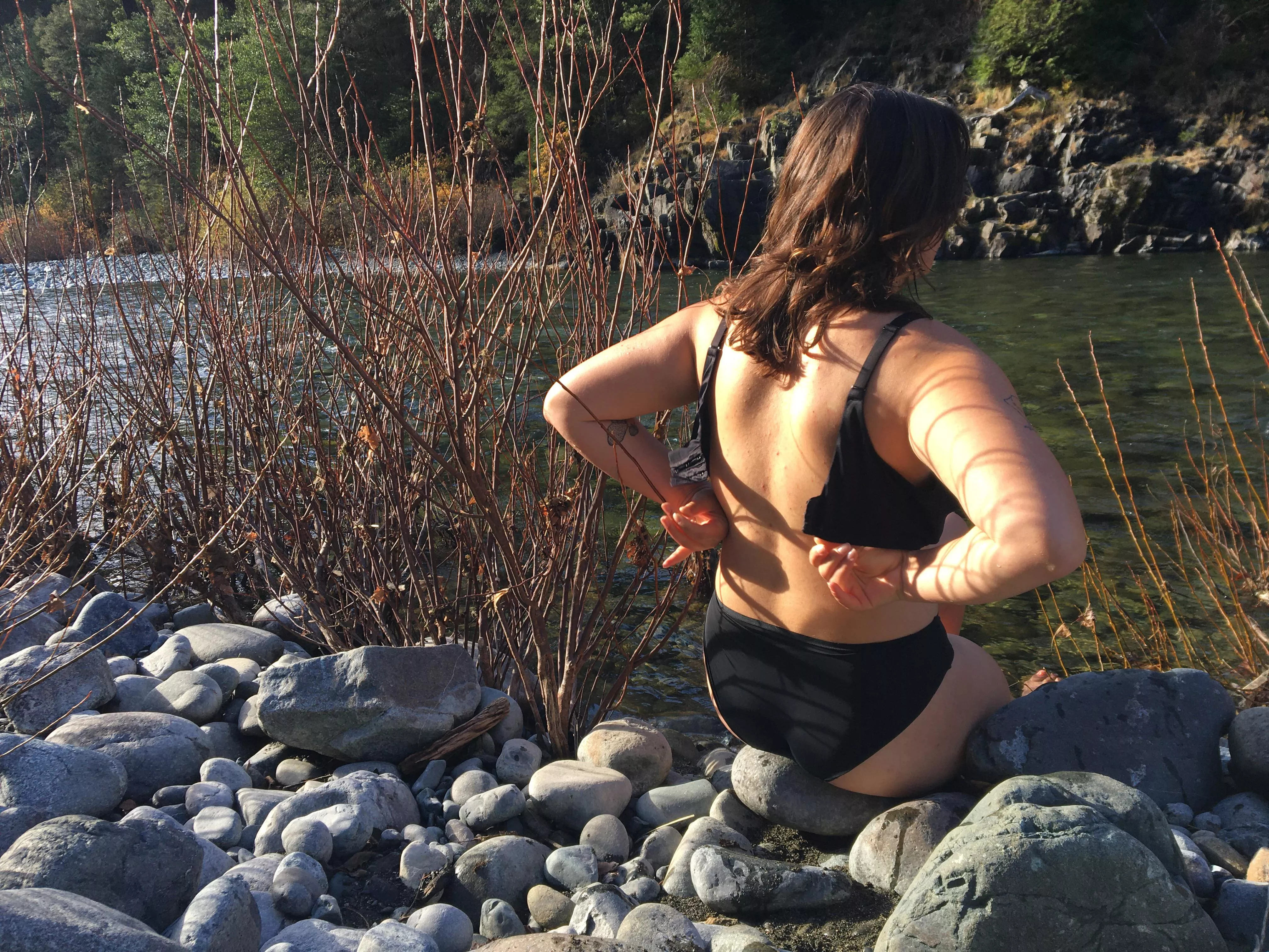 Ready for a swim. Titty reveal on of Ready for a swim. Titty reveal on of