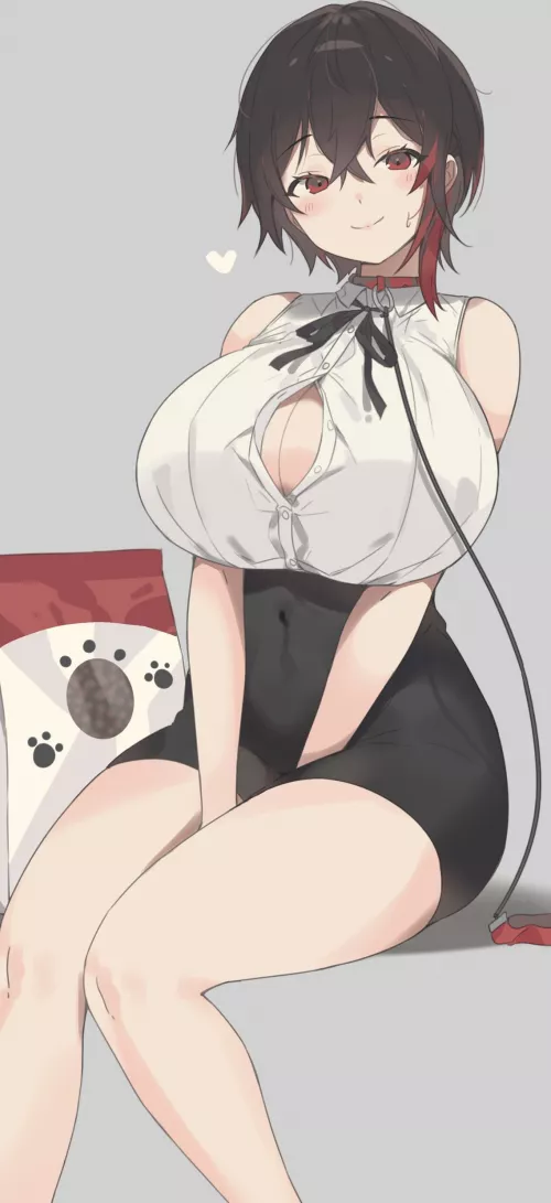 Ready for her training